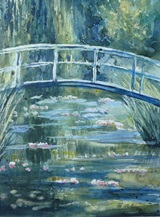 Brücke im Park 30x40
